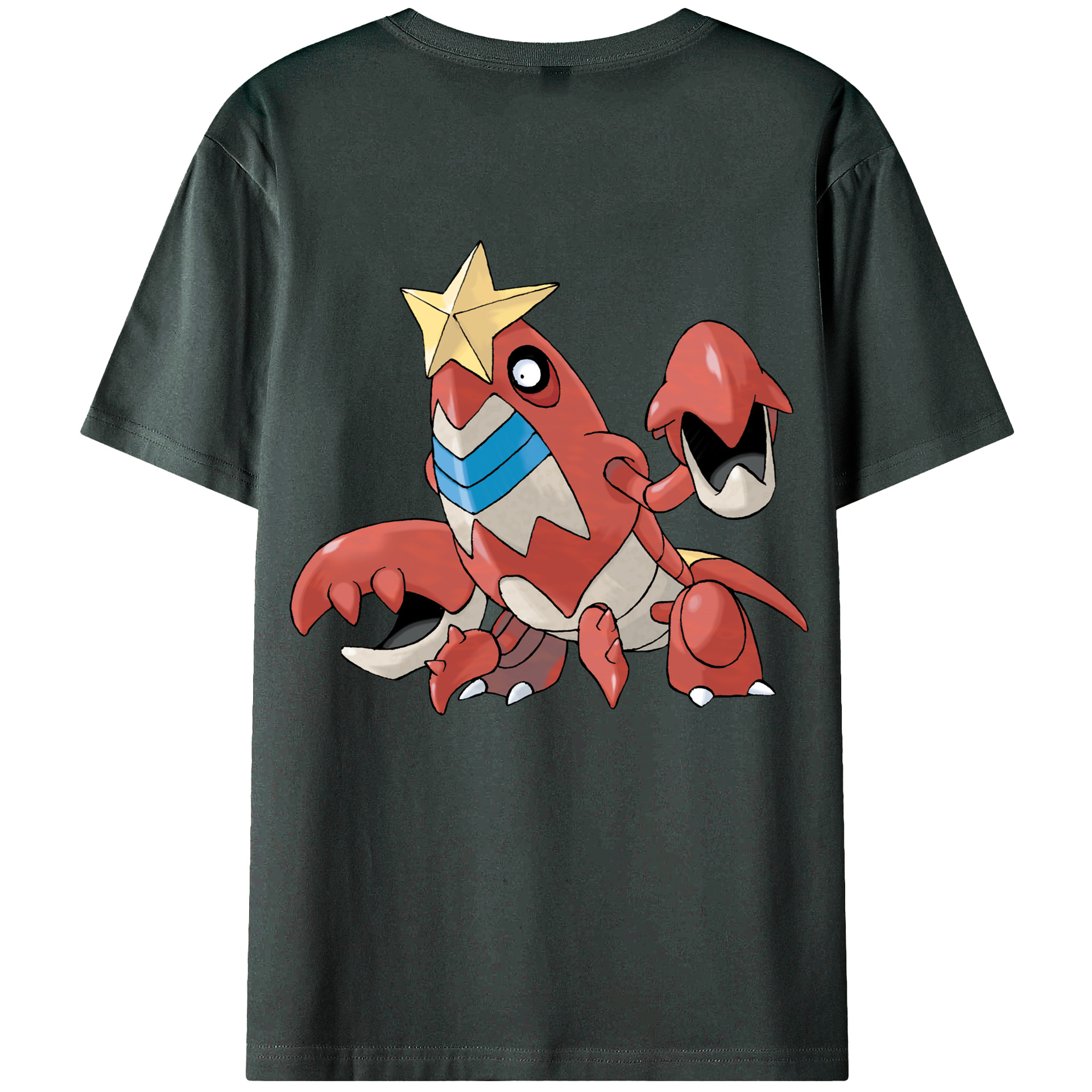 （画像用） ポケットモンスター Pokémon 綿100％ メンズ半袖Tシャツ（バックプリント） 通気性